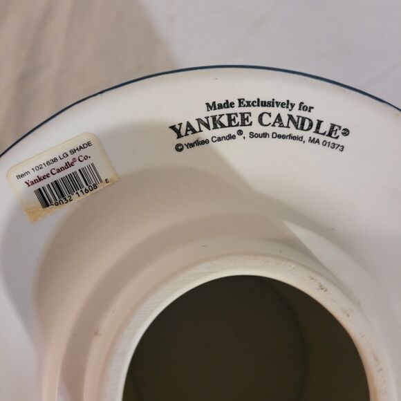 Cute Yankee Candle Shade Spring Summer Lighthouse Beach Nautical Boats Embossed - Picture 7 of 8